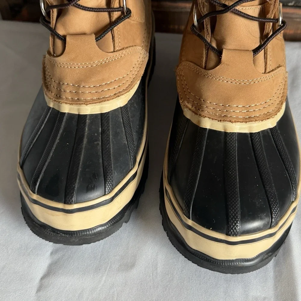Cabela's Womens Snowpack Insulated‎ Waterproof Lace Up Faux Fur Boots Size 8